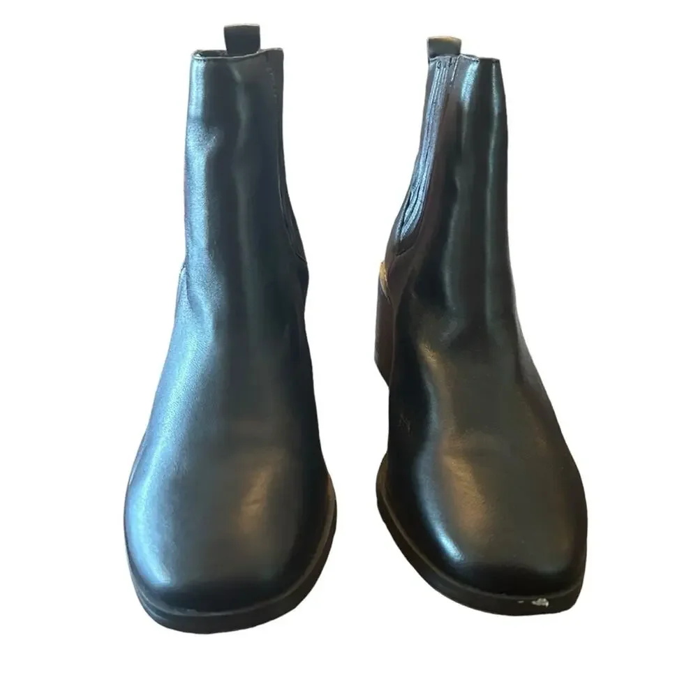 Splendid Amalie Leather Chelsea Boot Chunky Heel Timeless Classic Modern NEW 10